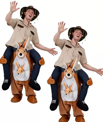 KANGAROO Costume Carry Me Fancy Dress Adult Outfit Australian Ride On Piggy Back • £44.95