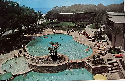 Biloxi Miss.The Broadwater Beach Hotel 1965 Swimming Pool Mississippi 002 • $14.99