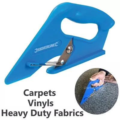 Carpet Cutter Vinyl Cutting Tool Underlay Fitting Trimmer Scissors Leather Lino  • £5.95