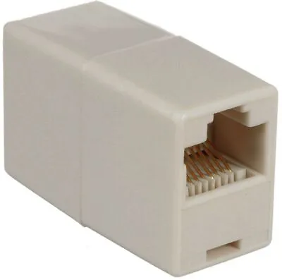 RJ45 Coupler Cat6 Cat5e Ethernet Cable Extender Joiner LAN Connector Adapter F-F • $2.45