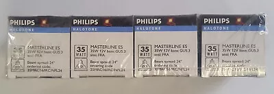 4 NEW Philips Halotone Master Line ES Lamps 35W 12V GU5.3 Base NOS • $10