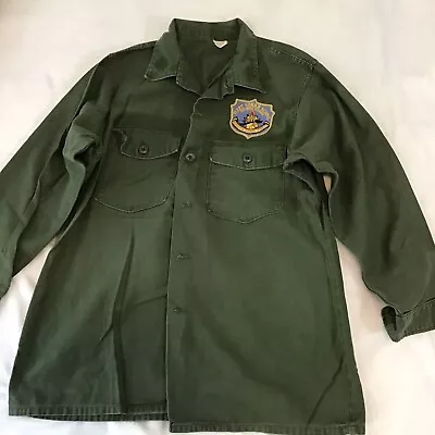 Vintage Vietnam US Military DSA 100 Utility Shirt Army  Medium Fatigue 16.5 X 32 • $29.95