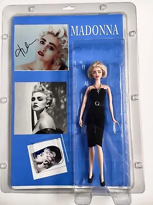 Madonna Signed Autograph Photo With Custom Figure Doll Todd Mueller COA LOA • $1700