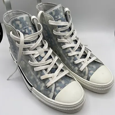 Christian Dior Oblique B23 Mens Canvas High Top Sneakers EU SZ 45 US 11.5 • $558.88