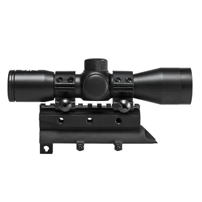 SKS Replacement Top Cover Mount W/ Compact 4x30 Rifle Scope And Ring Mounts • $75.95