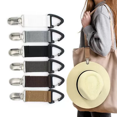 $3.62 • Buy 1PC Canvas Cloth Travel Hat Clip Outdoor Backpack Bag Clip Accessories Supplies