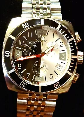 Zodiac ZO2111 Sea Dragon 44mm Chronograph Swiss Made Men's Watch Very Rare  • $219.99