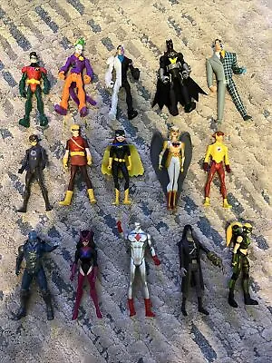 $59.99 • Buy Justice League Unlimited  Huge Lot Of 15 Action Figures Mattel Dc Universe