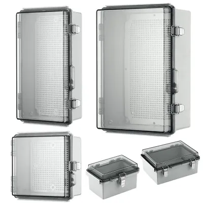 Plastic Electrical Enclosure Transparent Cover Project Box DIY IP67 Waterproof • $23.99