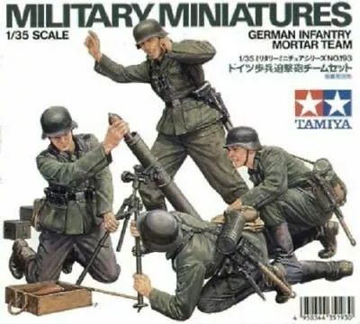 £7.95 • Buy TAMIYA 35193 German Infantry Mortar Team 1:35 Military Model Kit Figures