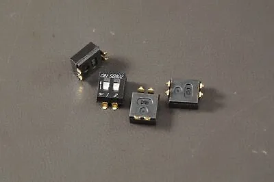Lot Of 4 SDA02H0SBD C&K DIP Switch 2 Pos Double Slide Actuator SPST 25mA 24VDC • $3.53