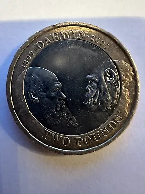 2009 £2 Two Pound Coin 200th Anniversary Of CHARLES DARWIN's Birth 1809 RARE • £4