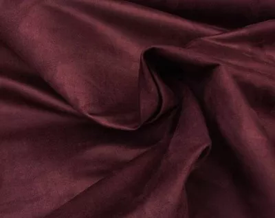 Suede Upholstery Solid Wine Micro Drapery Fabric Sold By The Yard 58  Wide  • $13