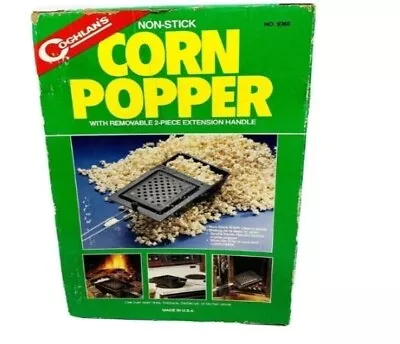 Vintage 1992 Coghlans Non Stick Popcorn Popper Stove Top Campfire Fireplace New • $9.99