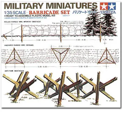 TAMIYA 35027 Barricades 1:35 Military Model Kit • £5.45