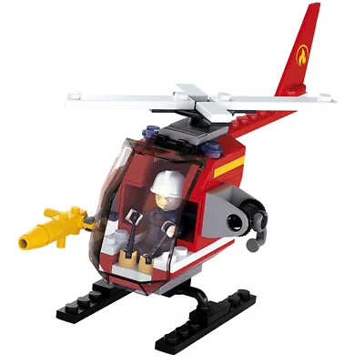 £4.99 • Buy Sluban Blocks Fire Services Helicopter Model/Kit Toy