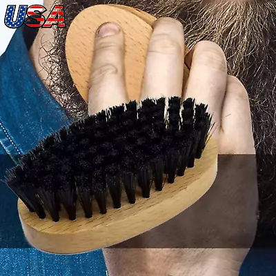 1PC Styling Men Beard Brush For Short Beard Mustache Trimming Brush Travel Kit • $6.59