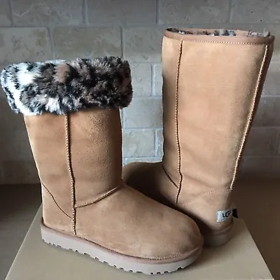 UGG Classic Tall II 2.0 Animal Chestnut Suede Boots Size US 11 Women • $169.99