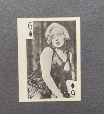 1969 Globe Imports Playing Cards Gas Station Issue Marilyn Monroe 6 Of Diamonds • $2.99