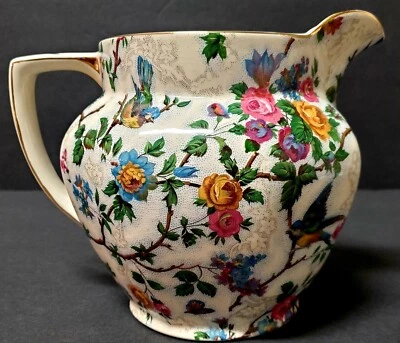 $65.99 • Buy VTG '40s Royal Tudor Ware Barker Bros England Lorna Doone Floral Chintz Pitcher 