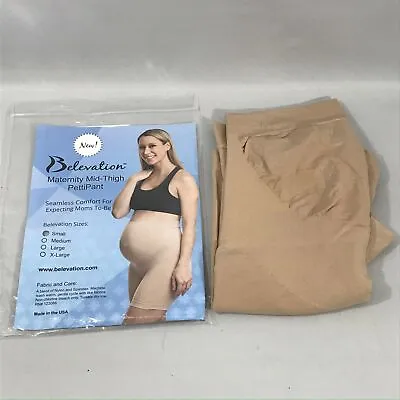 £3.75 • Buy Belevation Pettipant Nude Maternity Shapewear High Waisted Mid-Thigh S