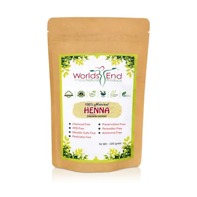 Natural Pure Henna Hair Dye Organic Powder Lawsonia Inermis 100g • £5.99