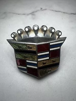 $20 • Buy Vintage Cadillac Hood Emblem Ornament Badge