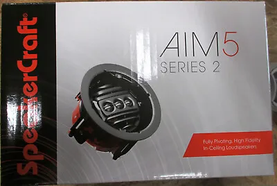 SpeakerCraft AIM252 2-way In-ceiling Speaker 5 1/4″ - Black • $90
