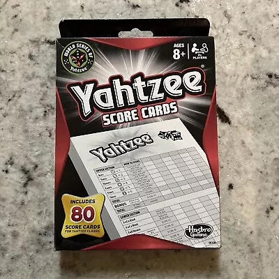 Yahtzee Score Cards Includes 80 For Yahtzee Classic Game - Hasbro Gaming! • $8.84