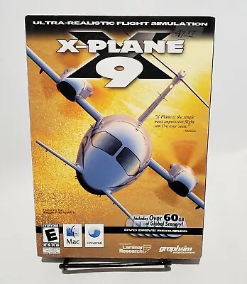 X-Plane 9 Mac Macintosh OS X NEW Sealed • $50.99