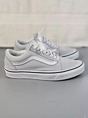 Vans Old Skool Off The Wall Gray Suede Canvas Shoes  Mens 6.5 Woman 8 • $24.99