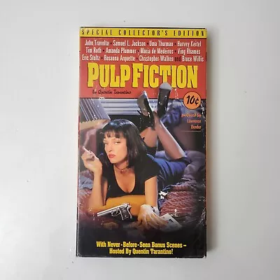 Pulp Fiction VHS 1996 By Quentin Tarantino Special Collector's Edition Tape Film • $15.99