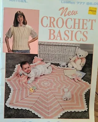 Crochet Patterns Vintage  Crochet Basics How To Crochet & 12 Beginner Projects • $3.99