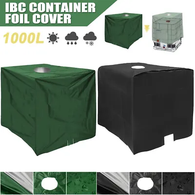 Cover Sun Protective Hood For Rain Water Tank 1000 Liters IBC Container Foil New • £8