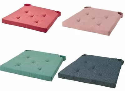 NEW 2PCS JUSTINA Padded Chair Seat Pads Cushions  IKEA Brand Different Colours  • £18.95