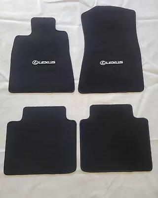 For 06-11 Lexus GS300 GS350 Floor Mats Carpet Front Rear Black W/EMBLEM L • $57.49