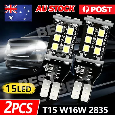 2x T15 W16W 2835 LED Reverse Light Canbus Error Free 912 Backup Bulb 800LM White • $5.85