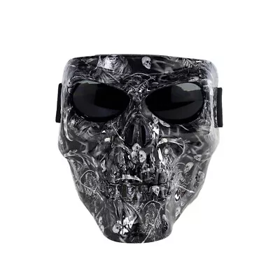 Motorcycle Goggles Skull Face Mask Protective Motocross Racing Glasses Eyewear • $18.99