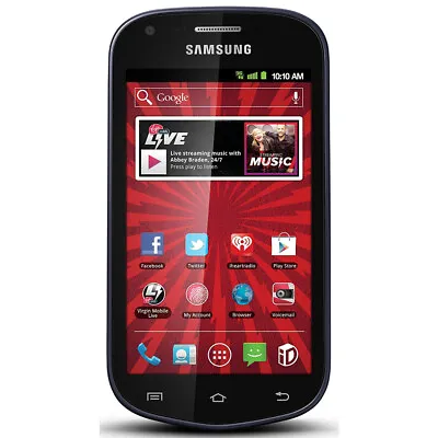 NEW Samsung Galaxy Reverb M950 - Black (Virgin Mobile) Android Touch Smartphone • $29.99