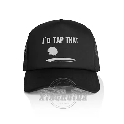 Funny I'D Tap That Golf Trucker Hat Mesh Cap Adjustable Baseball Cap Snapback • $13.99