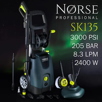 £179.99 • Buy Norse Electric Pressure Washer Portable Jet Wash Car& Garden SK135 205 BAR