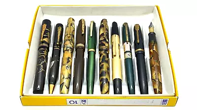 £500 • Buy Gorgeous 10 Vintage Japanese Fountain Pens, In Pilot Box, Made In Japan