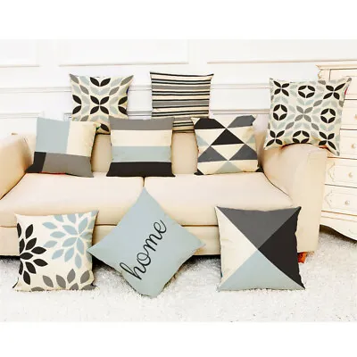 $13.30 • Buy Cushion Cover Geometric Throw Pillowcase Pillow Case Throw Outdoor Home Decor