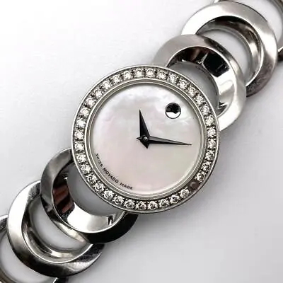 Operated Mobado Rondiro Diamond Shell Quartz Watch - Luxury High Precision • $627.84
