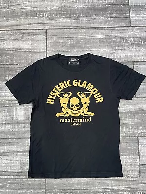 Hysteric Glamor Mastermind T-Shirt Print Short Sleeve Size M Black • $200