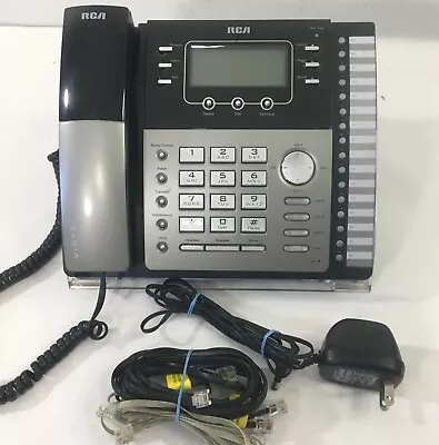 RCA ViSYS 25424RE1 4 Line Business Phone With Power Cord *Tested Works • $96