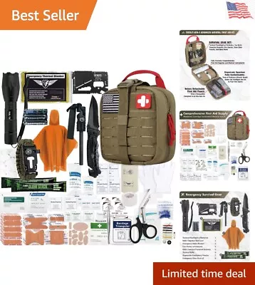 Premium First Aid Survival Kit & IFAK - 161 Piece Set - Tactical Molle Pouch • $69.99