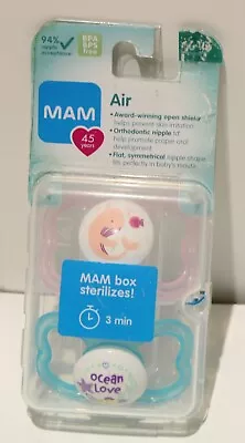 MAM Pacifiers Air Orthodontic Baby Infant Toddler 2pk 6-16m • $13.71