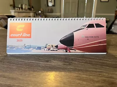 COURT LINE AVIATION 2025 LARGE DESK Calendar Landscape Limited Print • £15