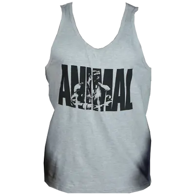 Universal Nutrition Animal T-Shirt Iconic Grey Tank Top Tee • $24.95